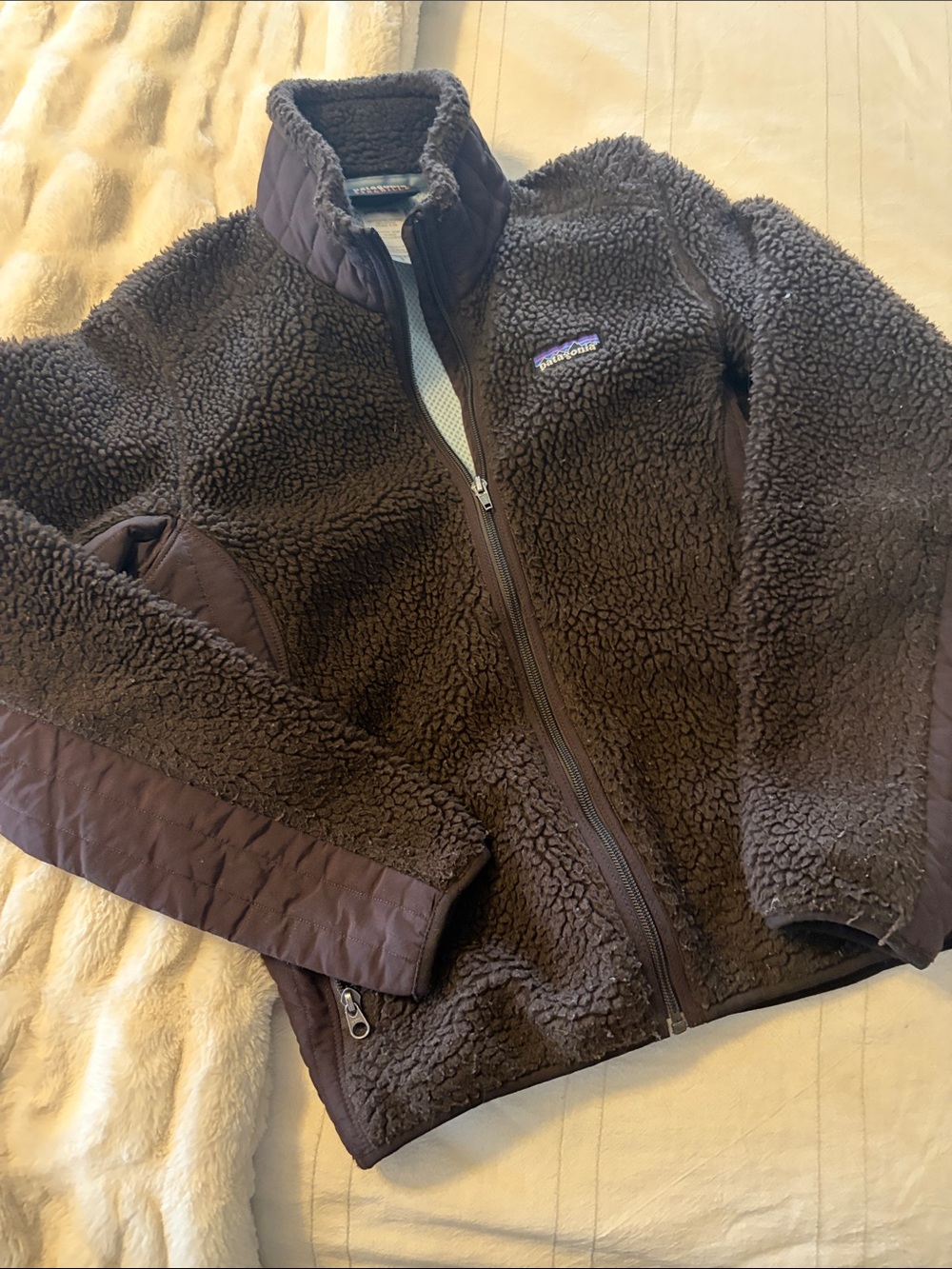 Patagonia Kids Brown Sherpa Puffer Jacket